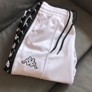 White Kappa Trackpants
